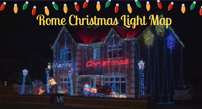 ROME CHRISTMAS LIGHT MAP IMAGE